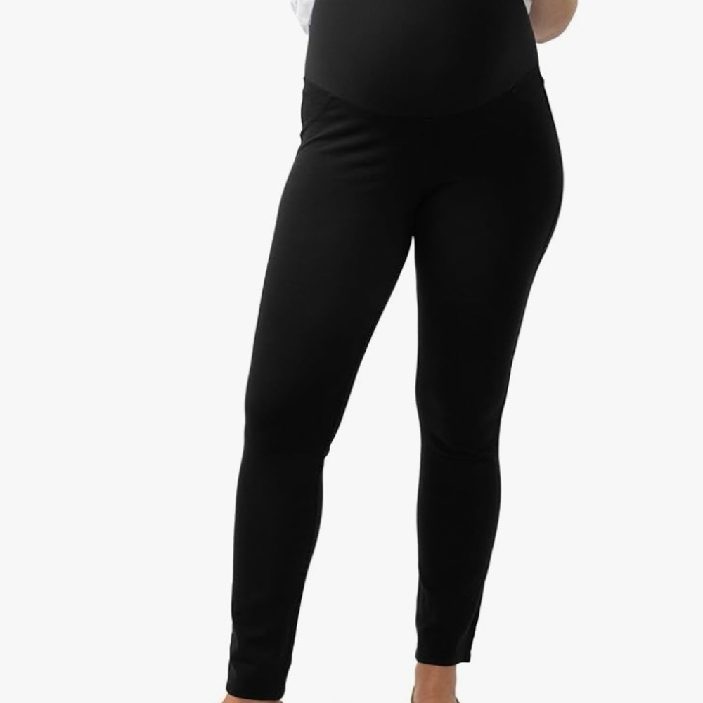 Time and Tru Black Ankle Maternity Leggings